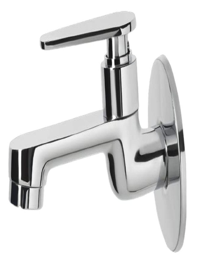 JAGGER صنابير حمام Jagger JDL2225 ذات جسم طويل مصنوعة بالكامل من النحاس مع طلاء كروم وصنابير مطبخ ذات تدفق رغوي مع شفة جدارية وشريط تفلون (PAN) - Image 1